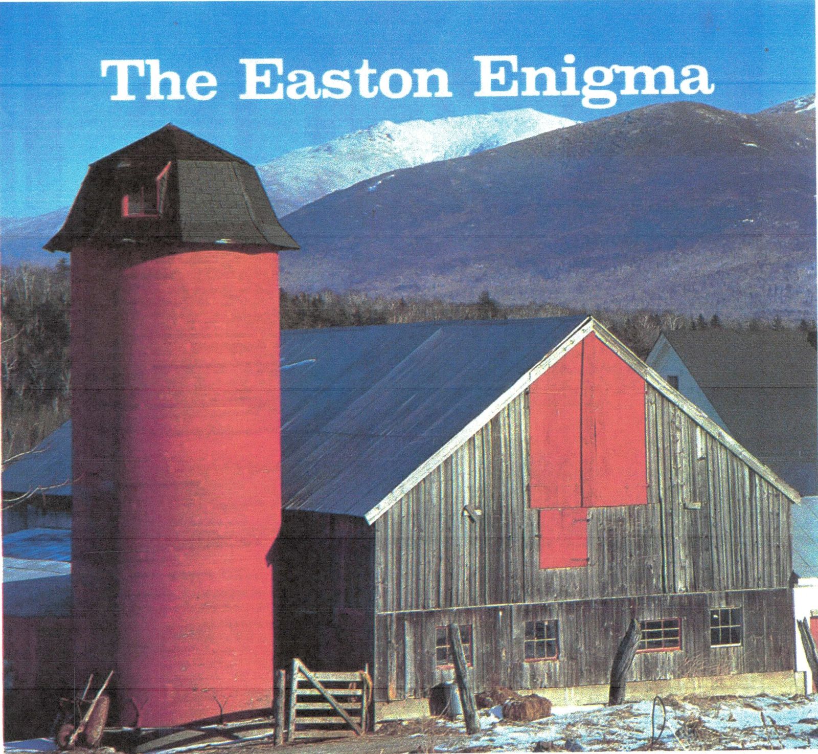Mt. Lafayette behind the northern shoulder of Cannon Mountain, seen from Durand Cooley's farm in Easton