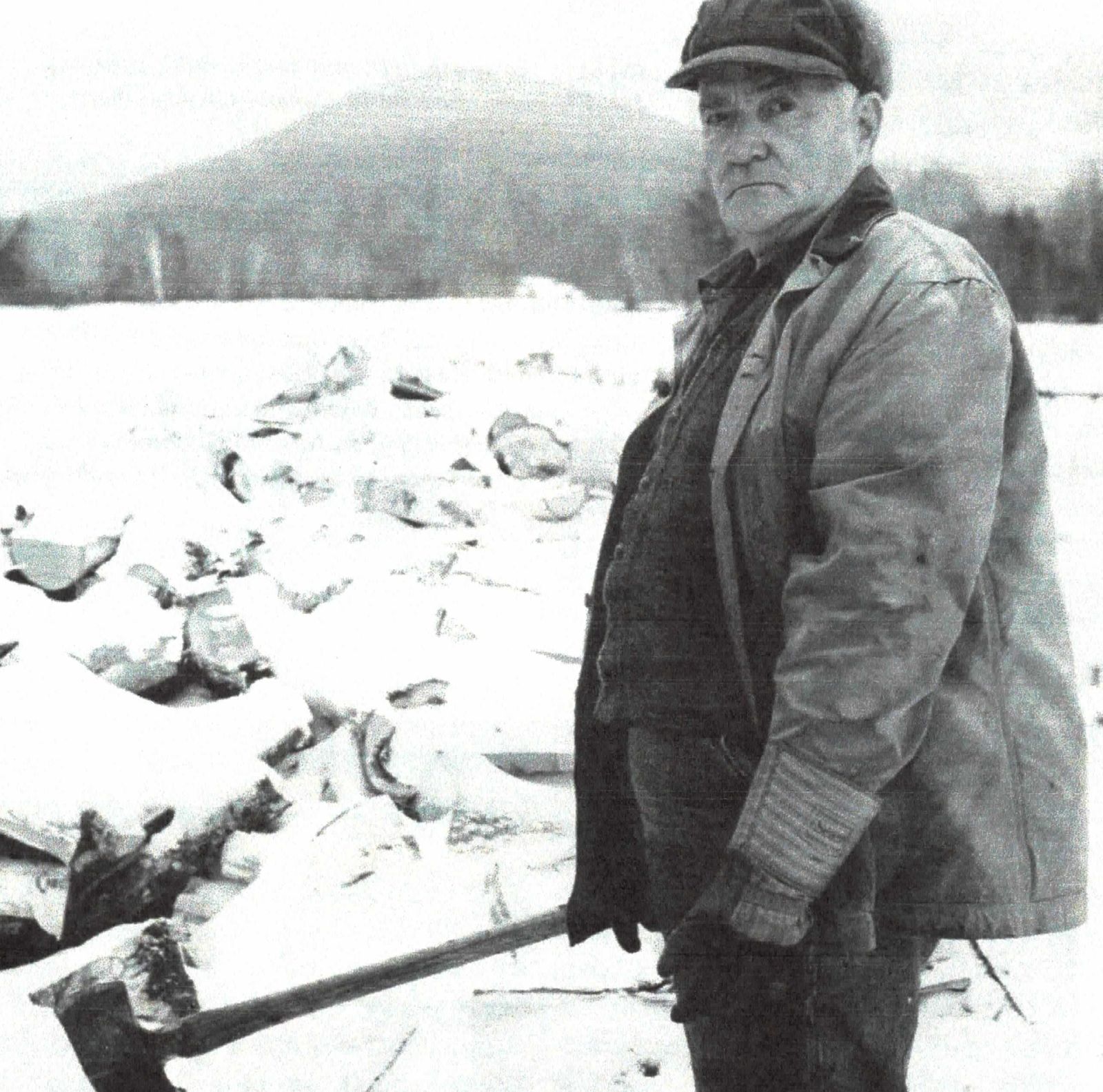 Jon Whitcomb on his family's farm in Easton